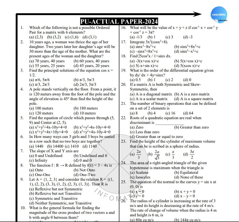 2024 Question Paper